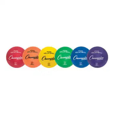 Champion Sports Vr4 Rubber Volleyball - Set - of Six Colors