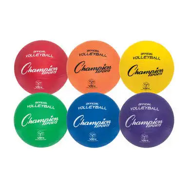 Champion Sports Vr4 Rubber Volleyball - Set - of Six Colors