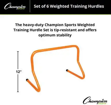 Champion Sports Wph Weighted Training Hurdle - Set