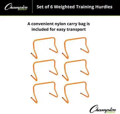 Champion Sports Wph Weighted Training Hurdle - Set