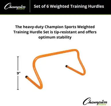 Champion Sports Wph Weighted Training Hurdle - Set