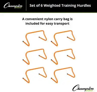 Champion Sports Wph Weighted Training Hurdle - Set