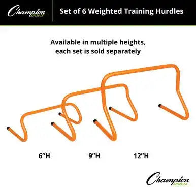 Champion Sports Wph Weighted Training Hurdle - Set