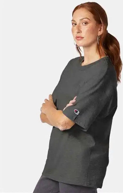 Champion T105 Heritage Jersey T-shirt - Charcoal Heather