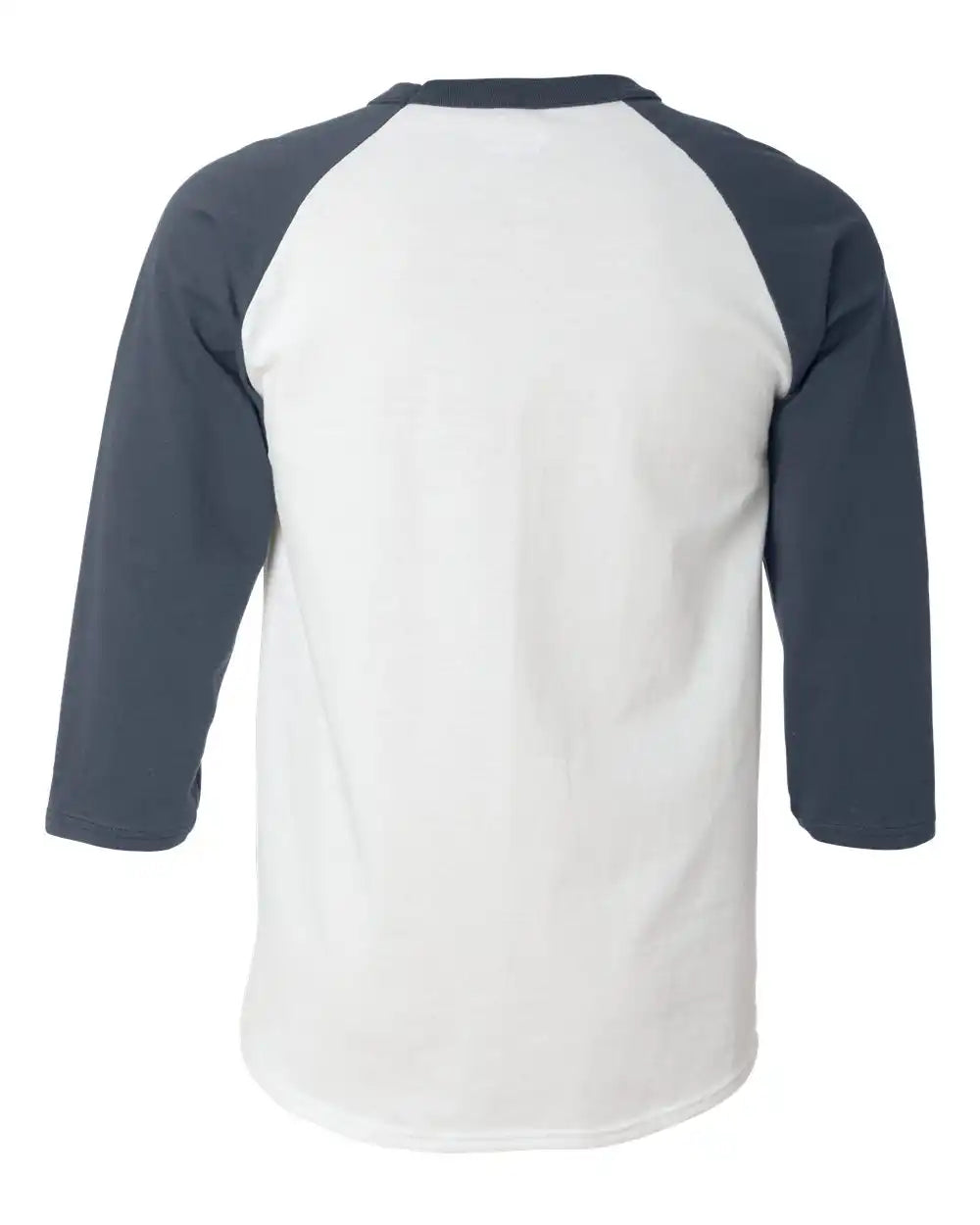 Champion T137 Raglan Sleeve Baseball T-shirt - White Navy