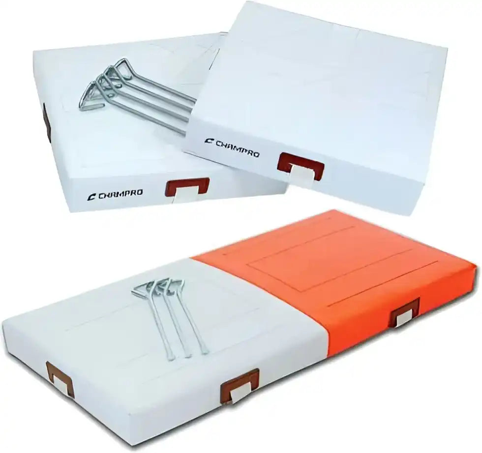 Champro B011s 2 Pvc Bases with Double 1st Base - Set - Orange White