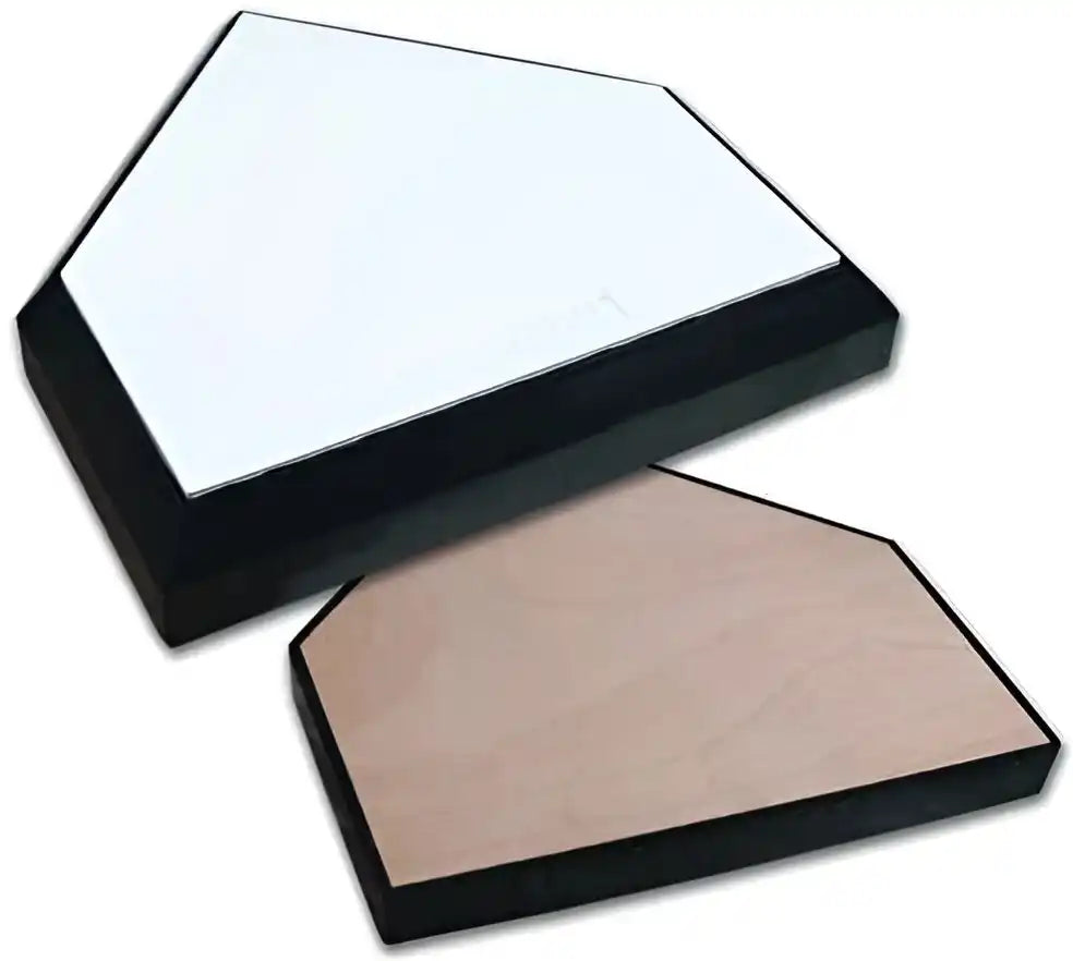 Champro B035 In-ground Home Plate with Wood Bottom - Ea - White