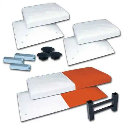Champro B072s Dislodging Base Setlittle League Specifications - Set - White Orange