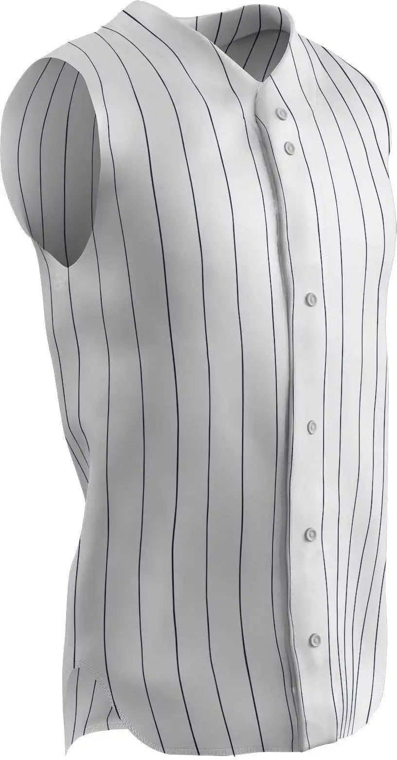 Champro Bs16-bs16y Pro-style Sleeveless Warp Knit Jersey - Navy