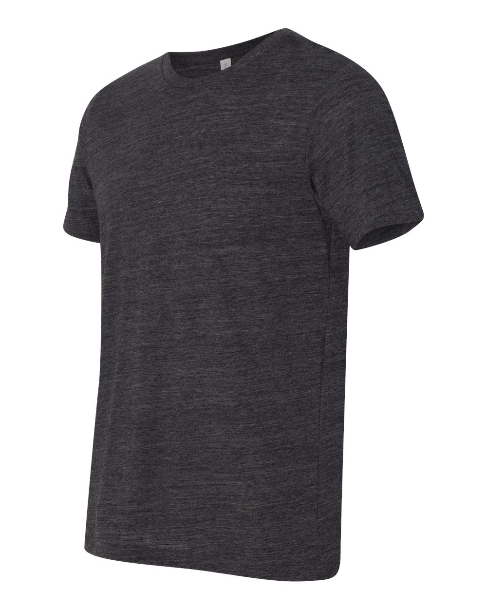 Charcoal Black Slub Texture Tee - 3650