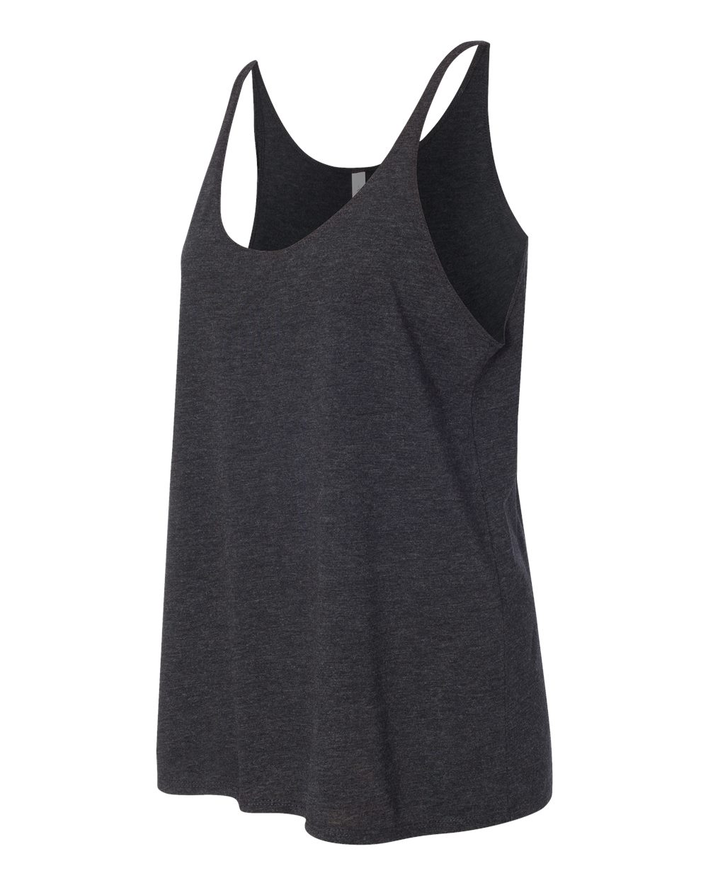 Charcoal Black Triblend Women's Slouchy Tank - 8838