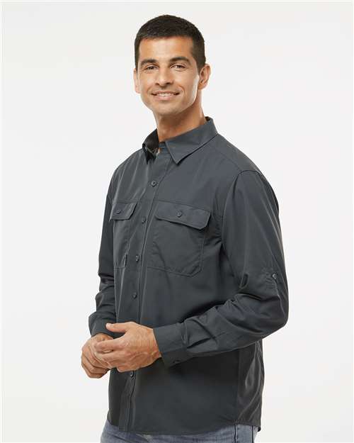 Charcoal Crossroad Woven Shirt - 4441