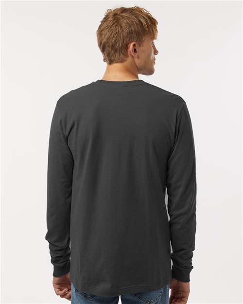 Charcoal Fine Jersey Long Sleeve T-Shirt - 202LS