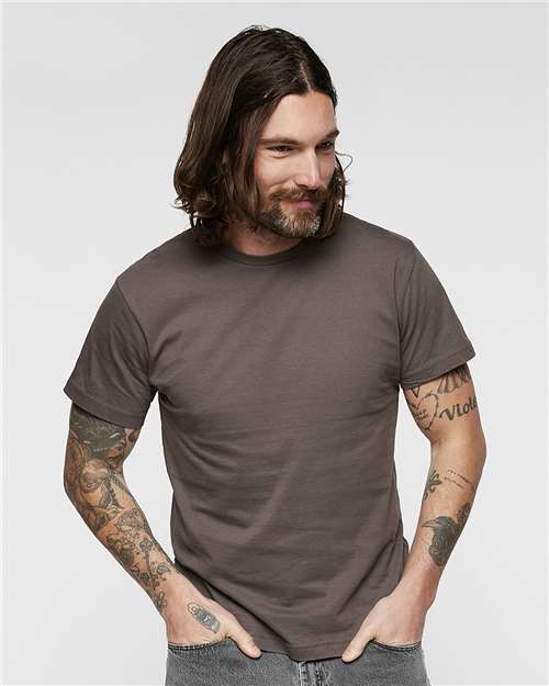 Charcoal Fine Jersey Tee - 6901