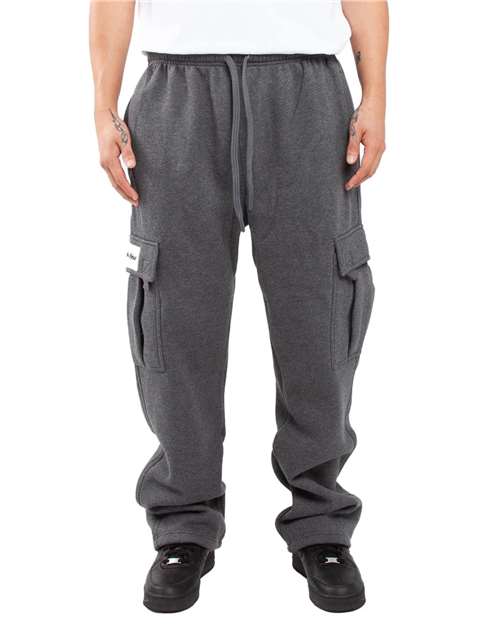 Charcoal Grey Fleece Cargo Pants - SHFCP