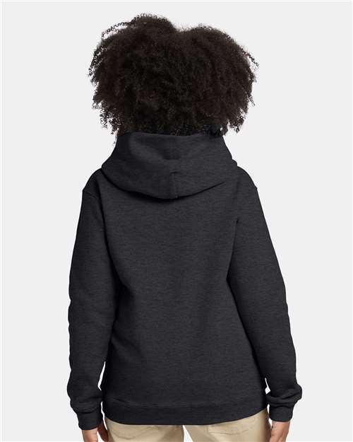 Charcoal Heather Ecosmart® Youth Hooded Sweatshirt - P473