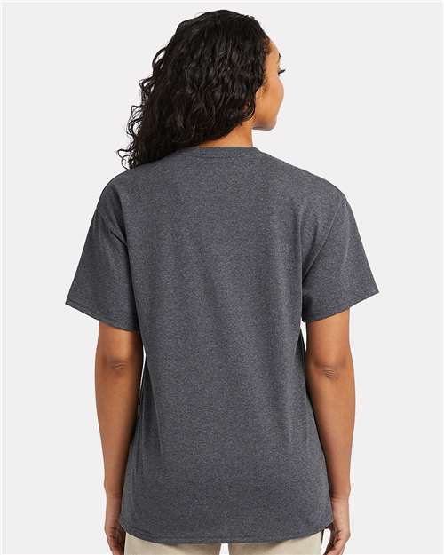 Charcoal Heather Essential-T Pocket T-Shirt - 5290P
