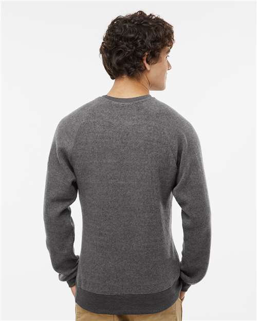 Charcoal Heather Flip Side Fleece Crewneck Sweatshirt - 8710