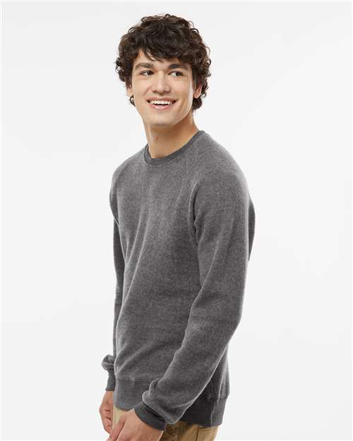 Charcoal Heather Flip Side Fleece Crewneck Sweatshirt - 8710