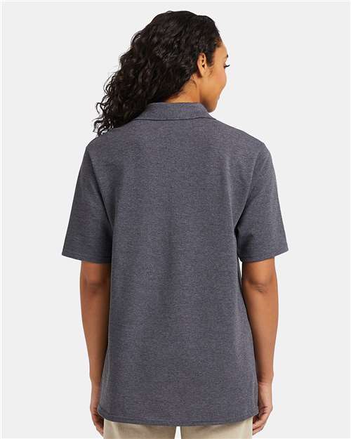 Charcoal Heather Piqué Polo - 055P