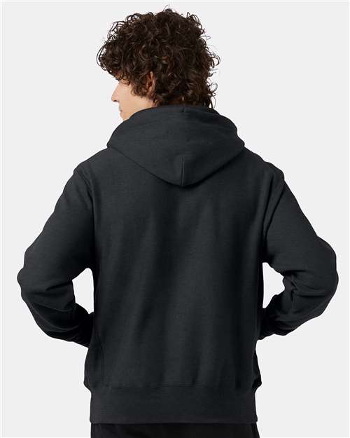 Charcoal Heather Reverse Weave® Hooded Sweatshirt - S101