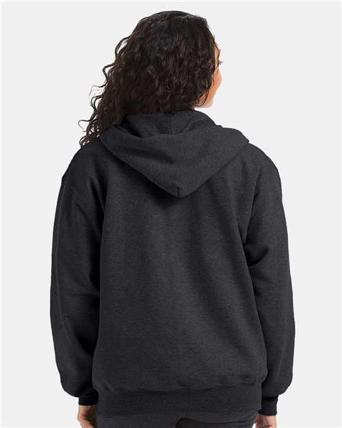 Charcoal Heather Ultimate Cotton® Full-Zip Hooded Sweatshirt - F280
