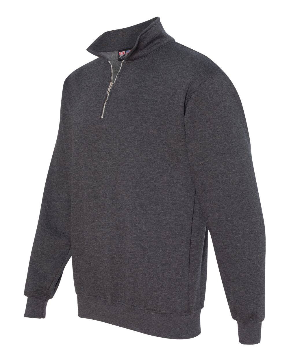 Charcoal Heather USA-Made Quarter-Zip Pullover Sweatshirt - 920