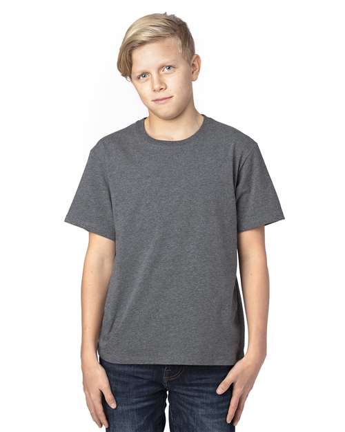 Charcoal Heather Youth Ultimate CVC T-Shirt - 600A