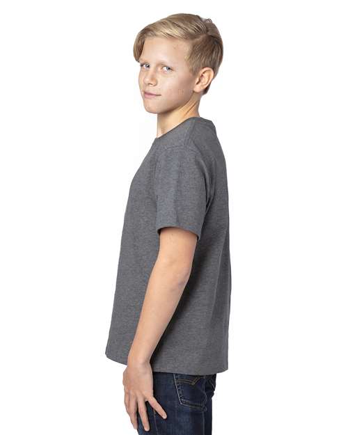 Charcoal Heather Youth Ultimate CVC T-Shirt - 600A