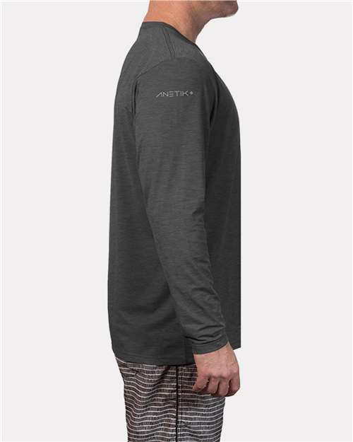 Charcoal Heathered Low Pro Tech Long Sleeve T-Shirt - MVLPRL8