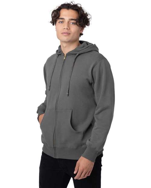 Charcoal Heritage Full-Zip Hooded Sweatshirt - EC5650