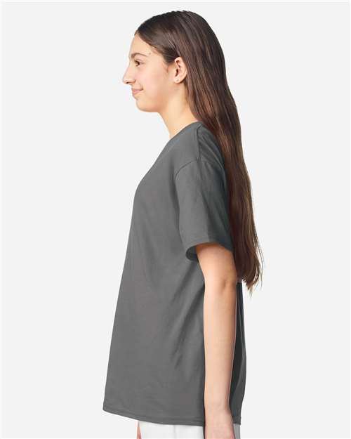 Charcoal Light Cotton Youth T-Shirt - 3000B