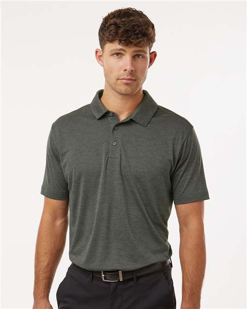 Charcoal Melange Performance Mélange Polo - 4HM00