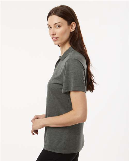 Charcoal Melange Women's Performance Mélange Polo - 4HM00L