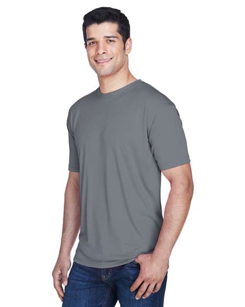 Charcoal Men's Cool & Dry Sport Performance Interlock T-Shirt - 8420