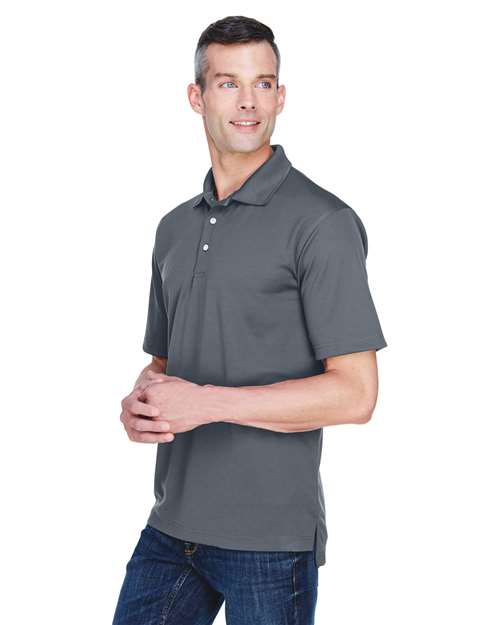 Charcoal Men's Cool & Dry Stain-Release Performance Polo - 8445