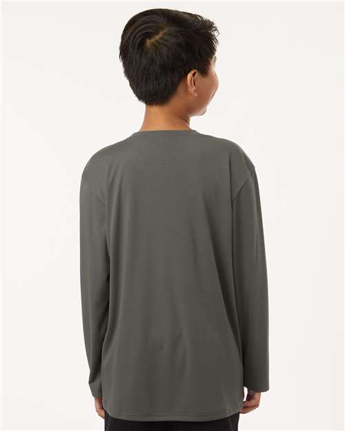 Charcoal Pro-Lock Youth Performance Long Sleeve T-Shirt - 48400Y