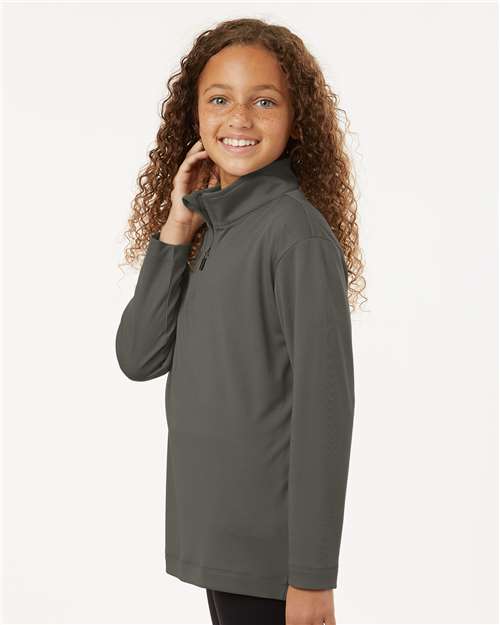 Charcoal Pro-Lock Youth Performance Quarter-Zip Pullover - 41870Y