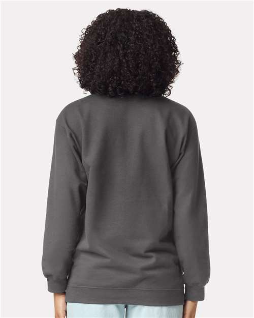 Charcoal Softstyle® Midweight 1/4 Zip Sweatshirt - SF008