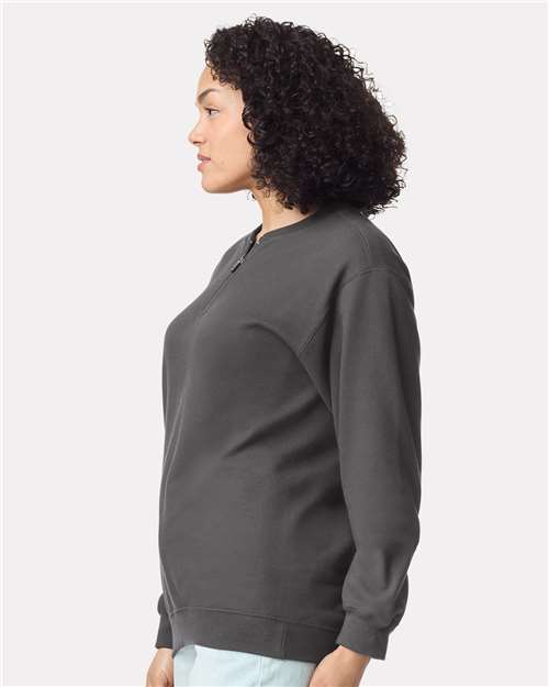 Charcoal Softstyle® Midweight 1/4 Zip Sweatshirt - SF008