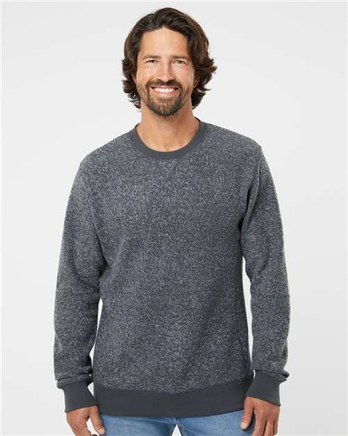 Charcoal Speck Aspen Fleece Crewneck Sweatshirt - 8712
