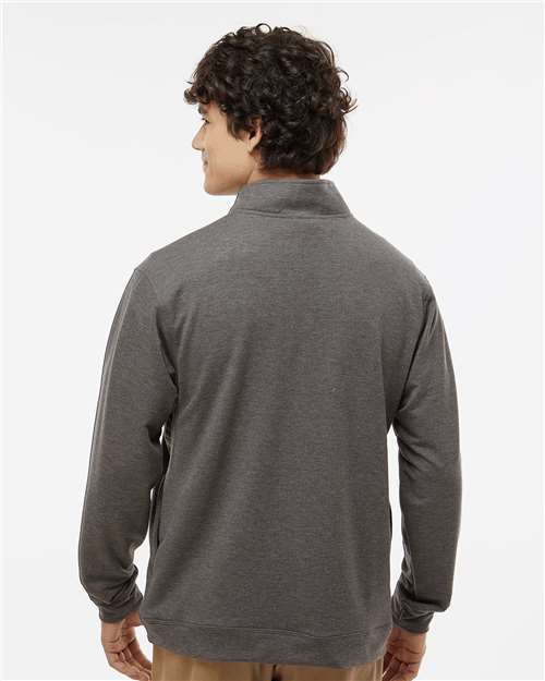Charcoal Triblend Omega Stretch Quarter-Zip Pullover - 8434