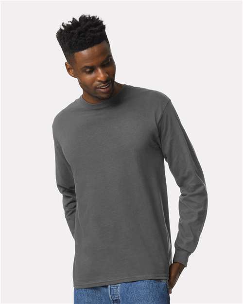 Charcoal Ultra Cotton® Long Sleeve T-Shirt - 2400