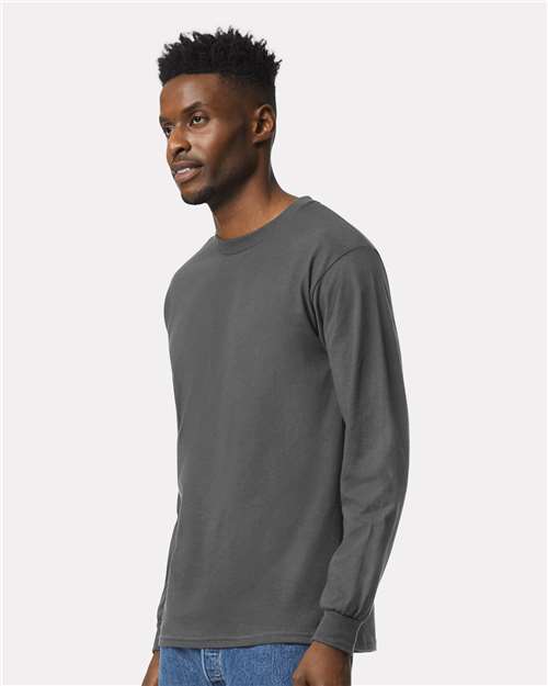 Charcoal Ultra Cotton® Long Sleeve T-Shirt - 2400