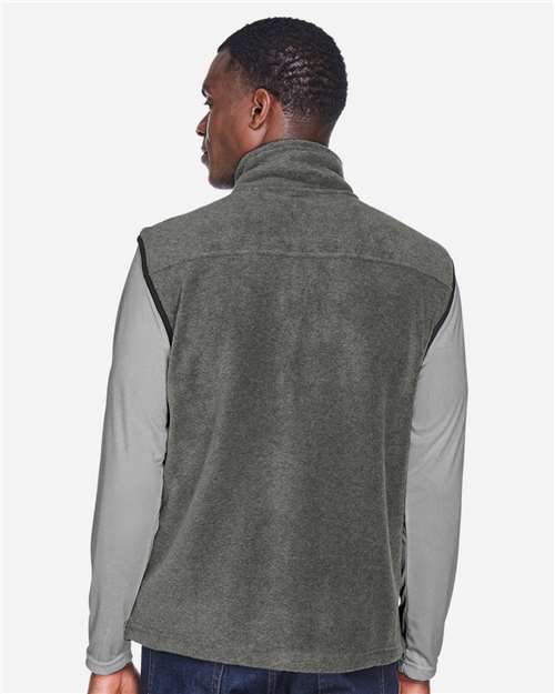 Charcoal Unisex Fleece Full-Zip Vest - M985