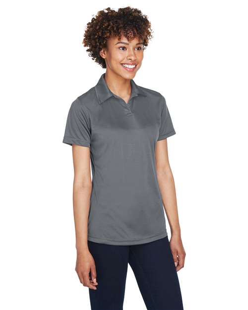 Charcoal Women's Cool & Dry Sport Performance Interlock Polo - 8425L