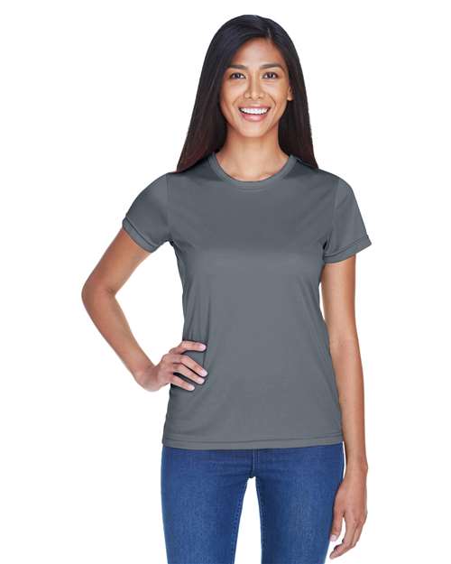 Charcoal Women's Cool & Dry Sport Performance Interlock T-shirt - 8420L