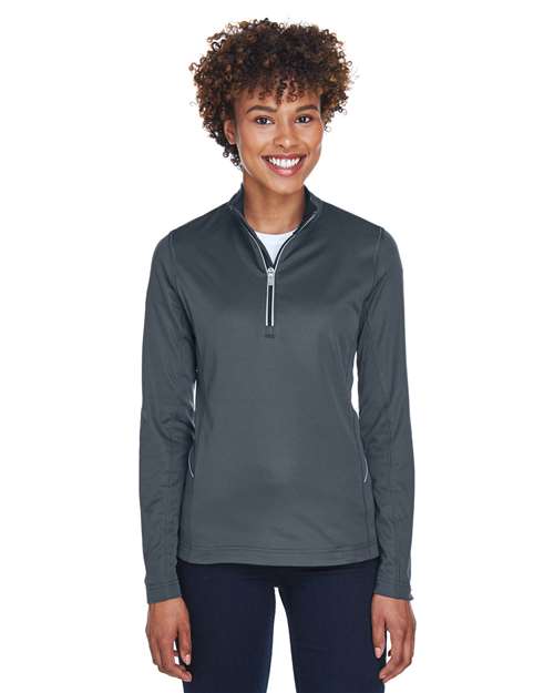 Charcoal Women's Cool & Dry Sport Quarter-Zip Pullover - 8230L