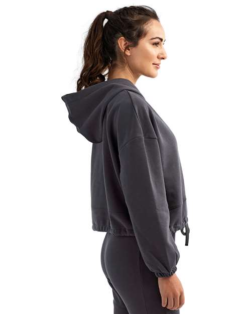 Charcoal Women's Cropped Maria Hoodie - TD085
