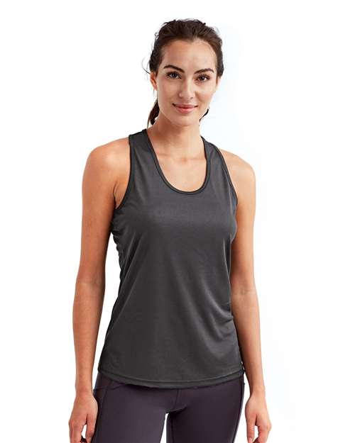 Charcoal Women's Knot Back Venus Tank - TD042